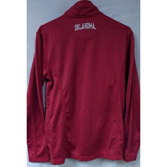 Majestic Section 101 Womens Small 1/4 Zip OU Pullover Oklahoma Sooners Jacket - Picture 5 of 9